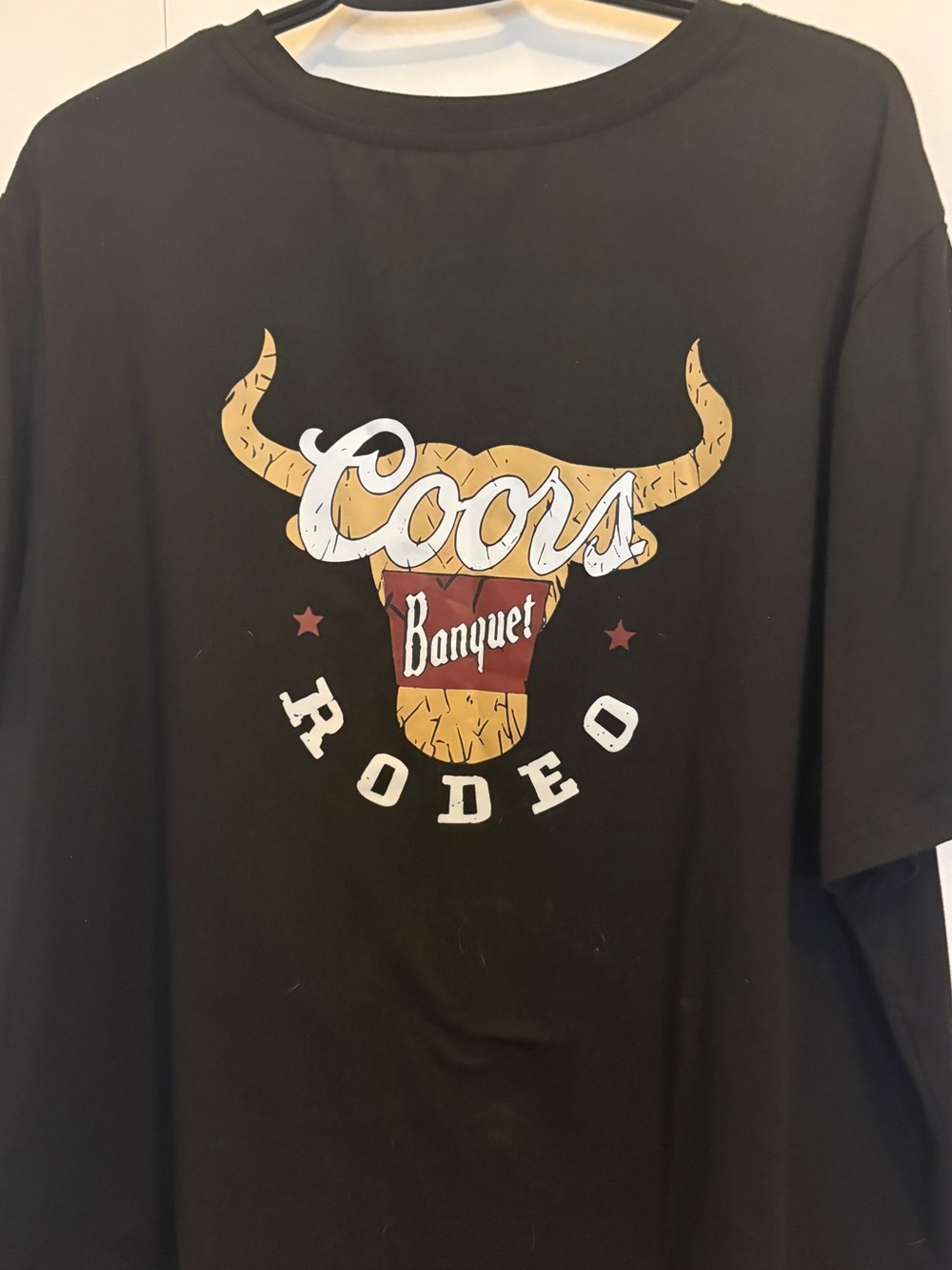 SHEIN Black Coors Rodeo Graphic Tee coors banquet 2x